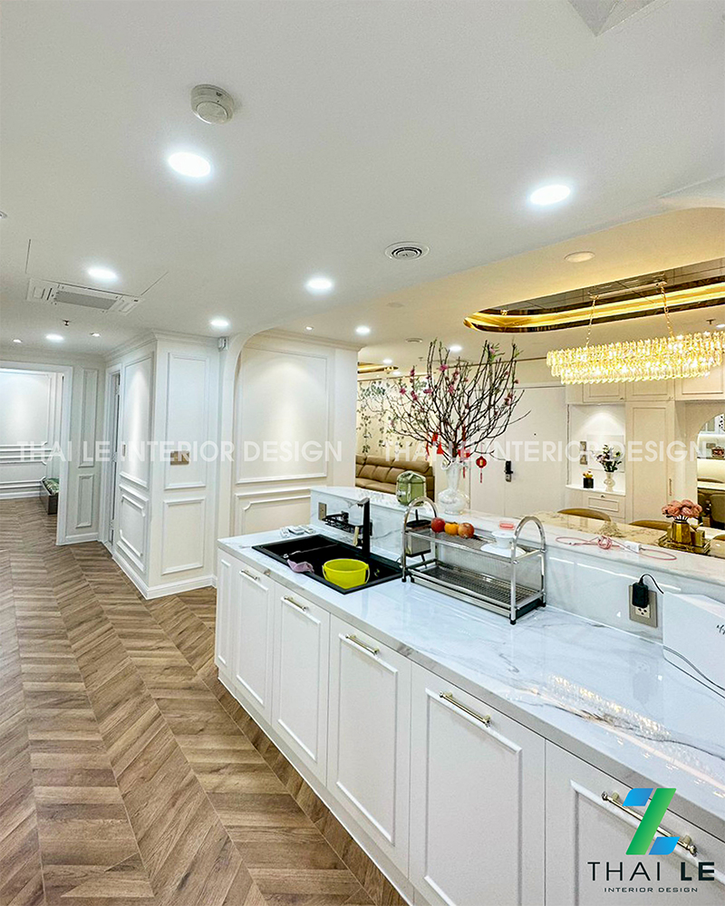 Thi công nội thất căn hộ A15.03 An Phú Q6 - 135m2